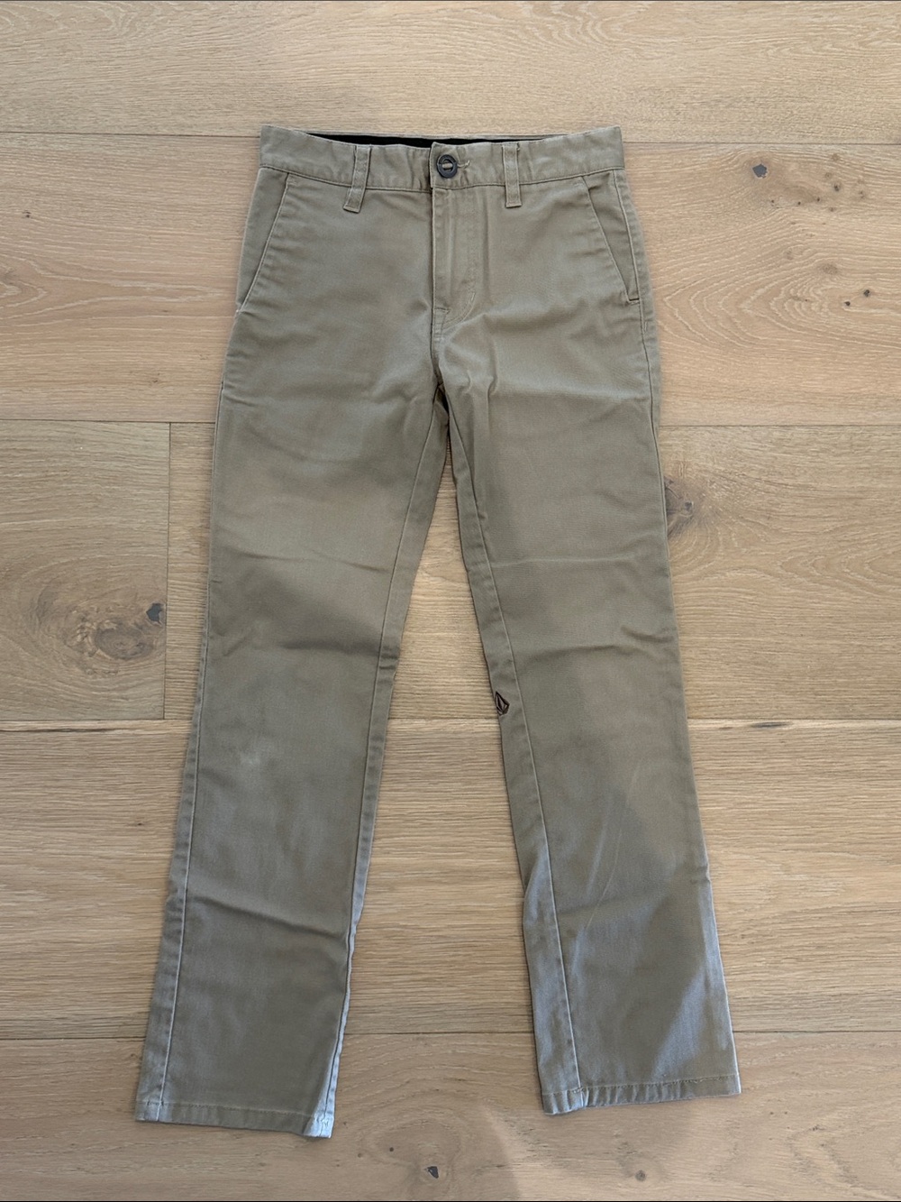 Volcom Boys Khaki Straight Leg Casual Pants